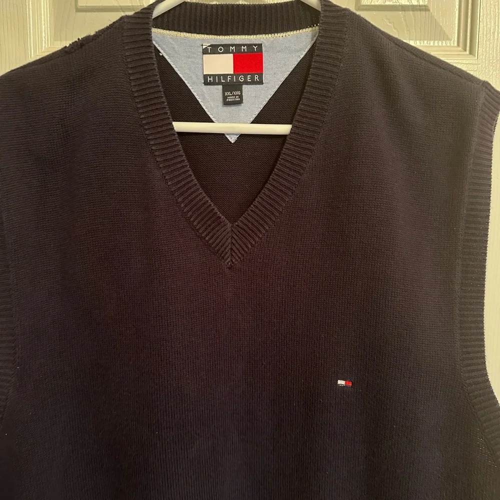 Tommy Hilfiger men’s blue pull over vest XXLarge - Picture 5 of 5